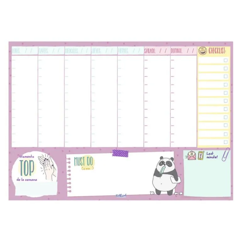 Planificador A4 Talkual semana vista Pro