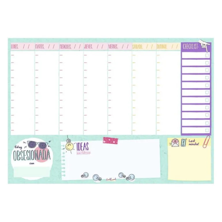 Planificador A4 Talkual semana vista Pro