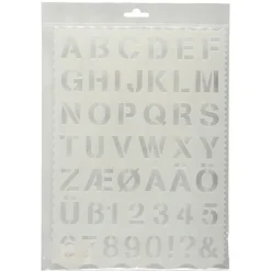 Plantilla letras y números 1 unidad