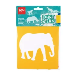 Plantillas estarcir animales de la selva 6 unidades