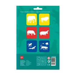 Plantillas estarcir animales de la selva 6 unidades