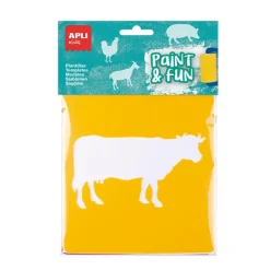 Plantillas estarcir animales de la granja 6 unidades