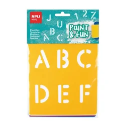 Plantillas estarcir letras y números 6 unidades