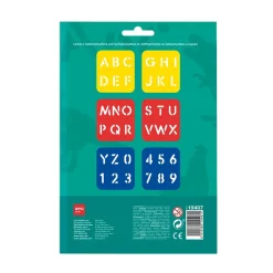 Plantillas estarcir letras y números 6 unidades