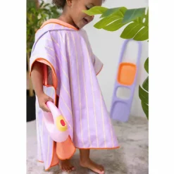 Poncho toalla lavanda