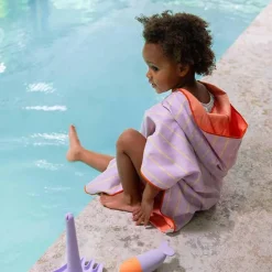 Poncho toalla lavanda