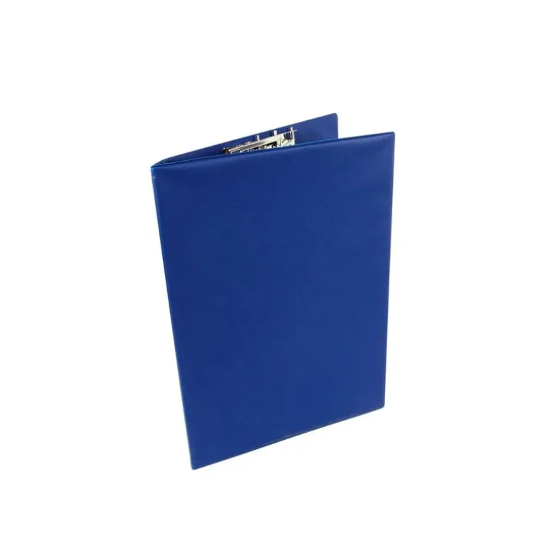 Portafolio con solapa y pinza color azul