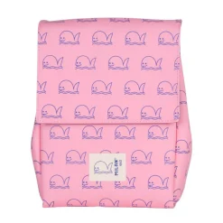 Portamerienda Milan 460 rosa ballenas 20x15x27cm
