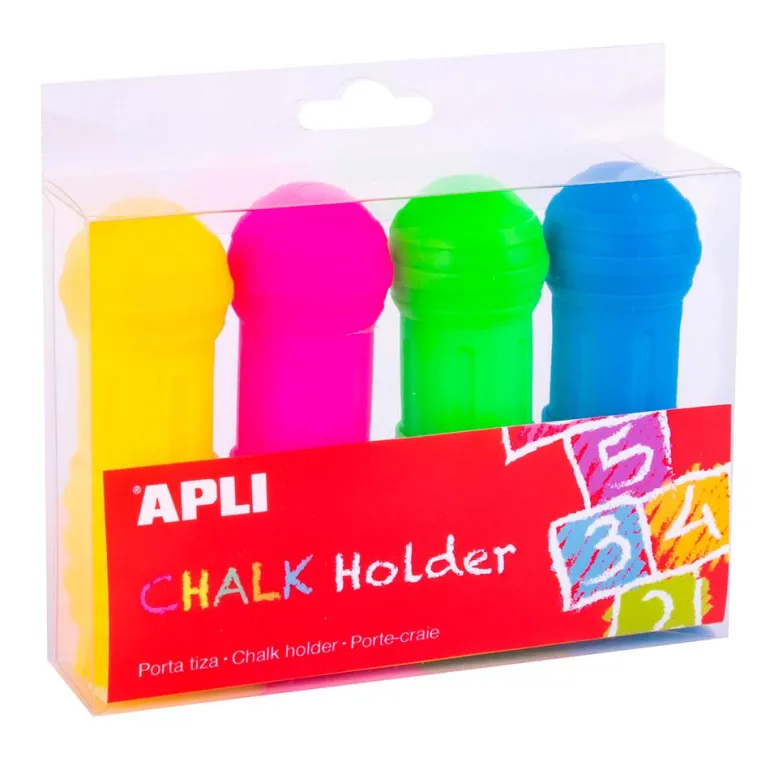 Portatizas jumbo de colores 4 unidades