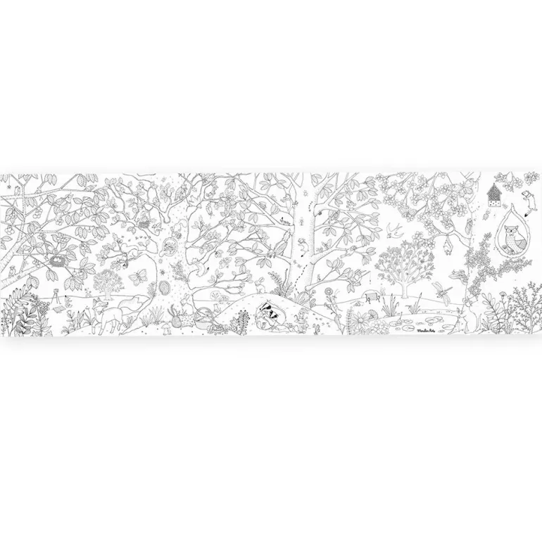 Póster para colorear El Jardín 150x45cm