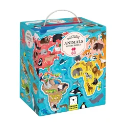 Puzzle animales del mundo 60 piezas Puzzlove