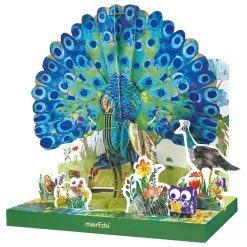 Puzzle eco 3D pavo real 108 piezas
