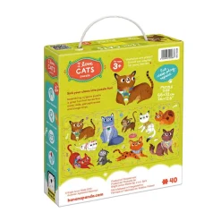 Puzzle I love cats 40 piezas