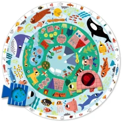 Puzzle XXL descubre animales 25 pzas circular