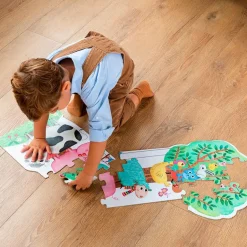 Puzzle XXL reversible día y noche brilla oscuridad 27 piezas