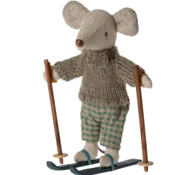 Ratoncito con esquís 13cm. Maileg