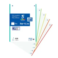 Recambio A4 liso 4 taladros Oxford