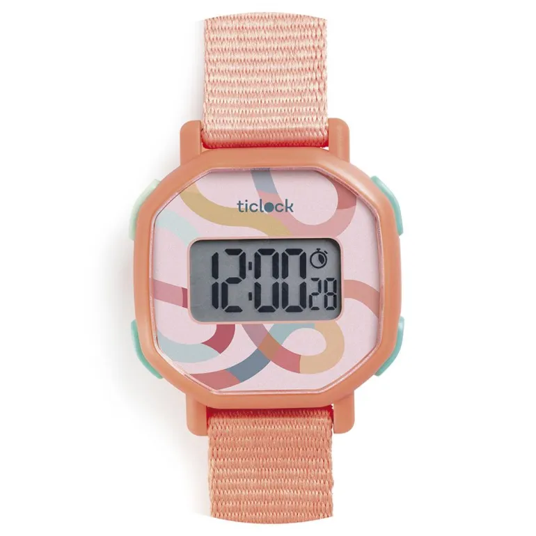 Reloj de pulsera digital voluta pastel