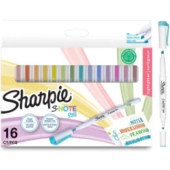 Rotulador doble punta 16 colores Sharpie Snote Duo