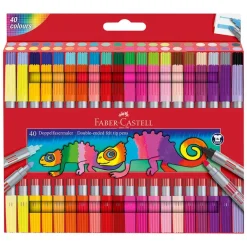 Rotulador doble punta 40 colores Faber-Castell