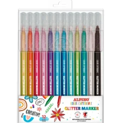 Rotulador glitter 12 colores Color Experience