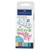 Rotulador lettering 6 unidades tonos pastel Pitt Artist Pen Faber Castell