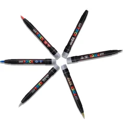 Rotulador Posca PCF35 Uniball. Punta pincel 1mm-10 mm