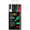 Rotulador Posca PC5M 4 colores Navidad