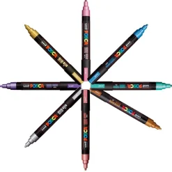 Rotulador Posca PC5M. Metalizado. Uniball.