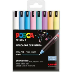 Rotulador Posca PC1MR 8 colores pastel