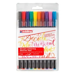 Rotulador punta de pincel Edding 1340 10 colores