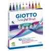 Rotulador punta pincel 10 colores Giotto turbo soft brush