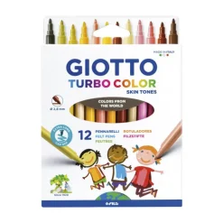 Rotulador tono piel 12 unidades Giotto Turbo Color