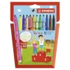 Rotulador triangular 12 colores Stabilo
