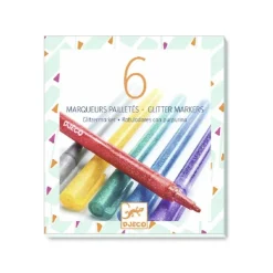 Rotuladores purpurina 6 colores