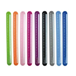 Rulómetro regla de silicona enrollable color surtido