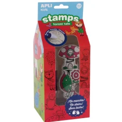 Sellos bosque mágico 6 unidades con tinta borrable