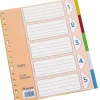 Separadores de colores tamaño folio 5 posiciones multitaladro