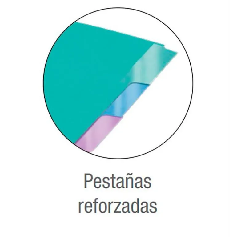 Separadores de colores tamaño A4 10 posiciones