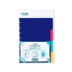 Separadores PP bloc Ingeniox A5 Intense 4 posiciones