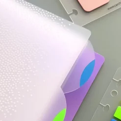 Separadores PP bloc Ingeniox A4 neón 4 posiciones transparente