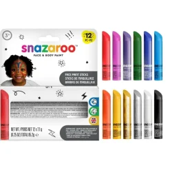 Set 12 barritas maquillaje Snazaroo 12 colores 7gr.