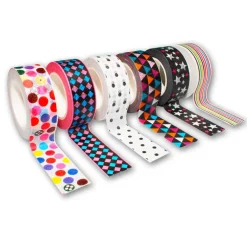 Set 6 cintas adhesivas con motivos geométricos 10mx15mm