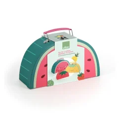 Set 3 maletas cartón diseño frutas Sarah Betz