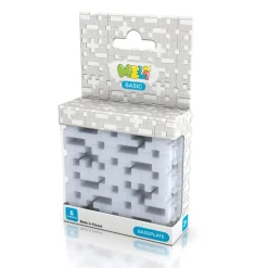 Set 6 placas base Meli basic color plateado soporte construcciones