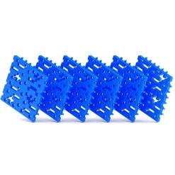 Set 6 placas base Meli basic color azul soporte construcciones