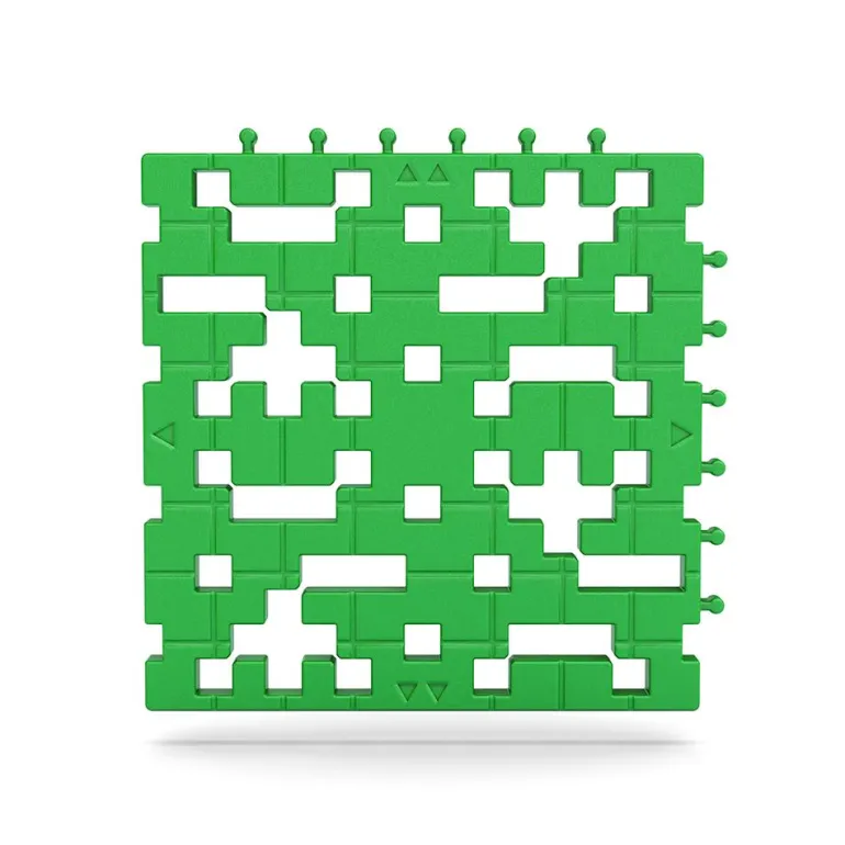 Set 6 placas base Meli basic color verde soporte construcciones