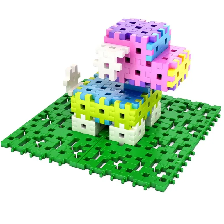 Set 6 placas base Meli basic color verde soporte construcciones