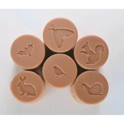 Set 6 rodillos para modelar amigos del bosque