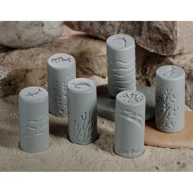 Set 6 rodillos para modelar vida oceánica